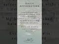 Daily Affirmation