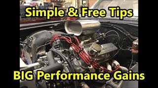 How to Set Idle  Holley & Edelbrock Carbs (&& Free Throttle Response & Fuel Economy !!!)