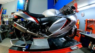 Suzuki Hayabusa Gen3 Dyno with Full Exhaust and Air filter Upgrade by MRC K.MANTIS