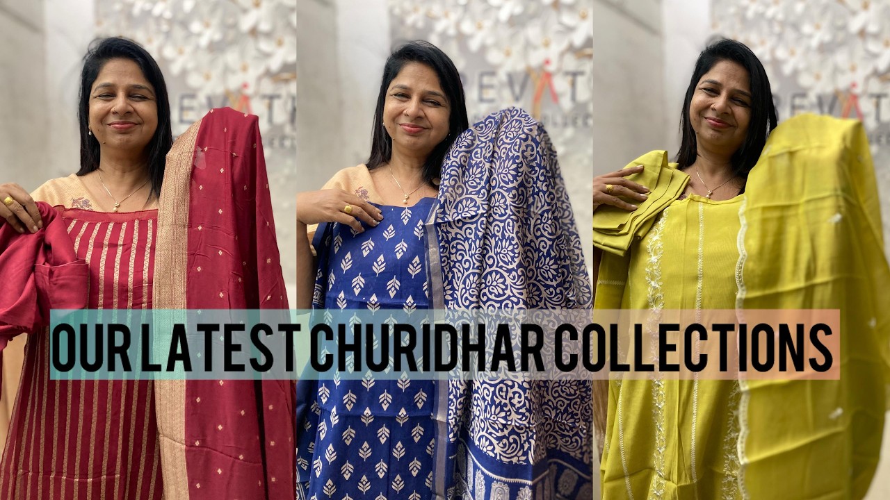 OUR LATEST CHURIDHAR COLLECTIONS | REVATHY WEDDING COLLECTIONS MUVATTUPUZHA|8086575564