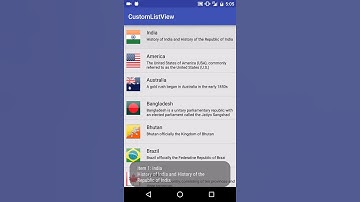 Android custom ListView