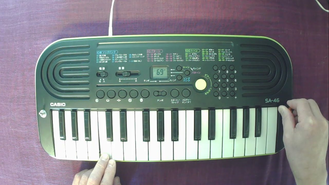 CASIO　SA-46　サーキットベンディング　circuitbending