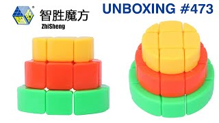 Unboxing №473 Куб Тортик 3х3 | YuXin Cake Cube 3x3 | Нестандартный набор головоломок