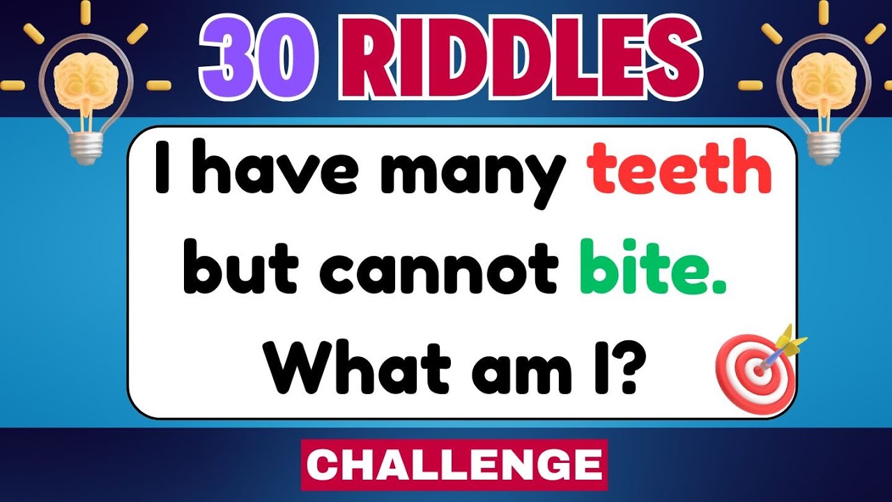 Jr Riddle 😎 Only 1% Can Solve These 30 Riddles | BrainBounce Jr. Challenge - YouTube