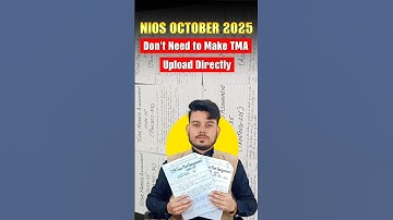 Nios TMA October 2025 Solved | Nios TMA Kaise Banaye | How to Upload TMA #nioslifeline #shorts #nios