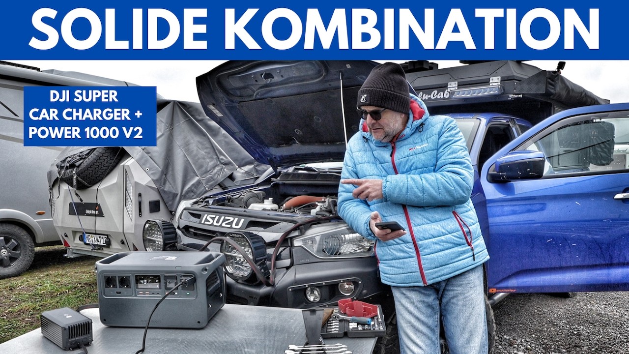 DJI Car Charger + DJI Power 1000 V2 - SOLIDE Kombination
