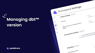 Managing dbt™ Version