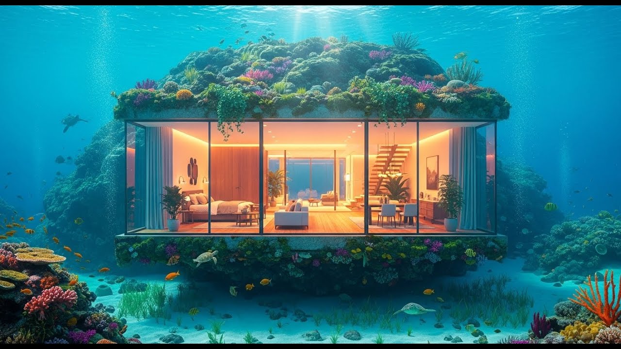 Building an Impossible $500M Secret Mansion Inside a Giant Underwater Rock  US Military ASMR