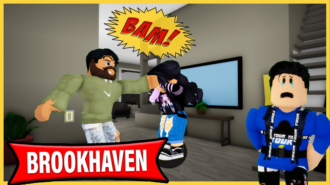 MON BEAU-PÈRE FRAPPE MA MÈRE ! ROBLOX BROOKHAVEN RP MINI FILM FR - YouTube