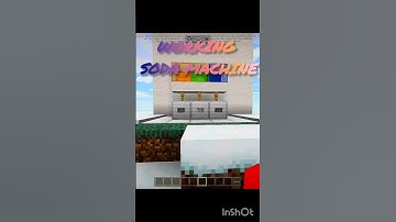 "How to Make a Working Soda Machine in Minecraft 🍹 | Minecraft Redstone Build #Shorts"