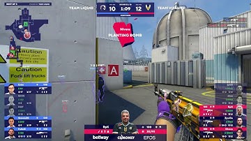 ZywOo 4k and 1v2 clutch with 1 hp against TLiquid @nuke | BLAST Premier Global Final