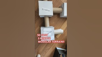 Modular terrain for $0 in 5 minutes! warhammer or tabletop RPGs