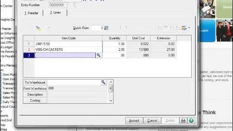 Inventory Item Transfers