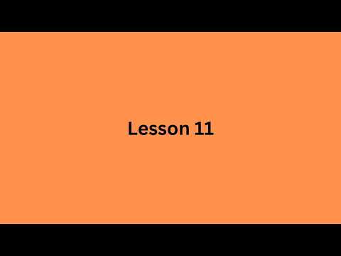 Orange Book Lesson 11