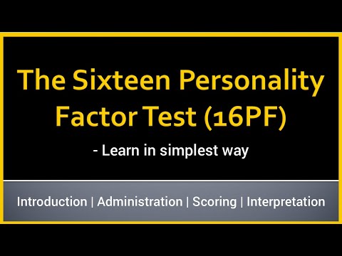 16 Personality Factor Test | 16PF - Personality Test in Psychology | IGNOU MA Psychology Practical