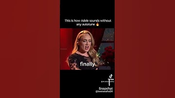 Adele without auto tune