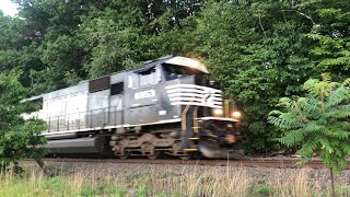 Short 23K curves through Tractor Supply in Greenfield Ma on 2021 20 08 Hrs Lead by a SD60