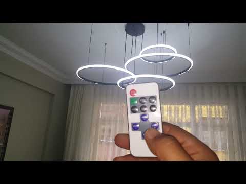 Video: Sarkıt LED Armatürler: Kablolu Yuvarlak Modern LED Modelleri