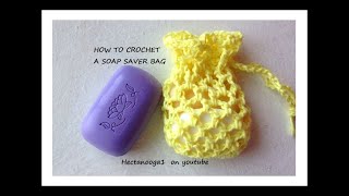 how to crochet a SOAP SAVER BAG, quick and easy crochet project, Mother's day gift,