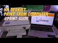 How To Print From Laptop To Printer| How to Print Double Sided from HP Deskjet!!