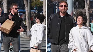 Ben Affleck and Stepdaughter Emme Enjoy Fun-Filled Outing in Santa Monica