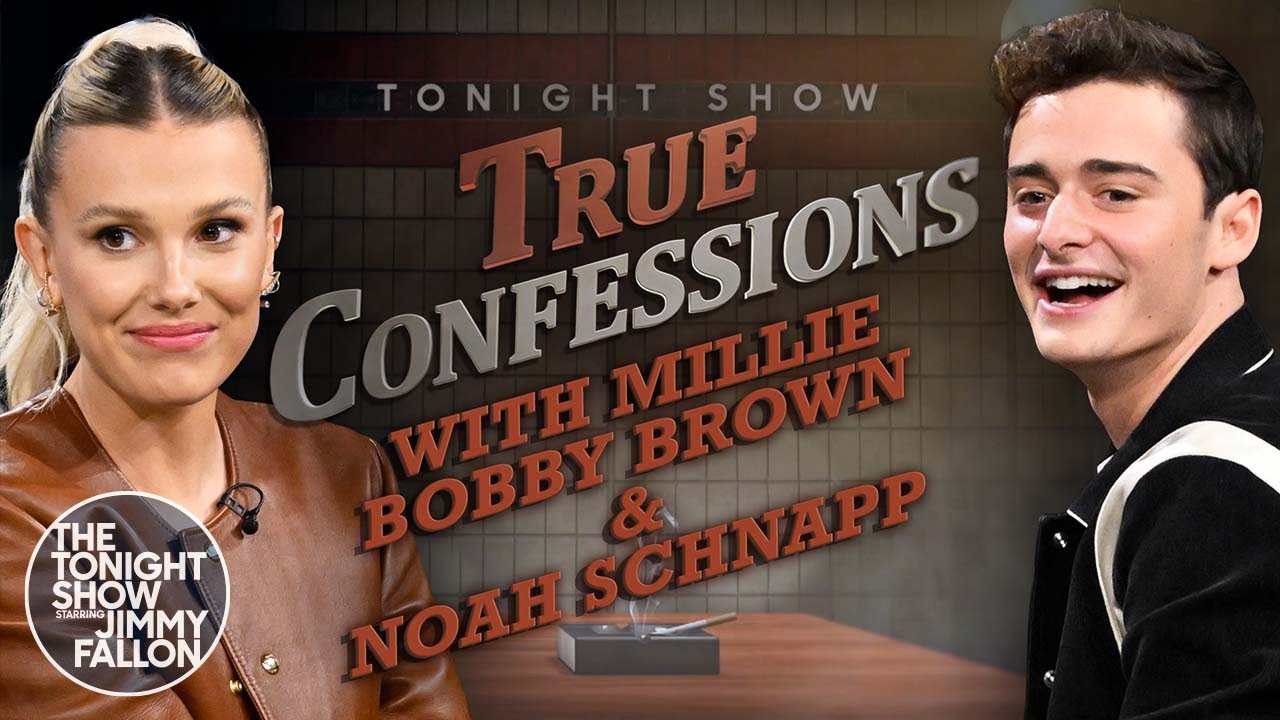 ⁣True Confessions with Millie Bobby Brown and Noah Schnapp | The Tonight Show Starring Jimmy Fallon