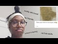 Ranting about college while doing my nappy hair