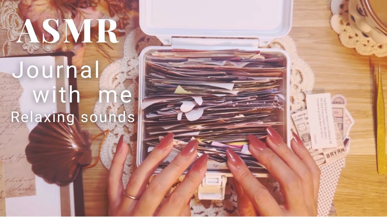 ASMR|ビンテージコラージュ🕰*。Scrapbooking Journaling Relaxing sounds