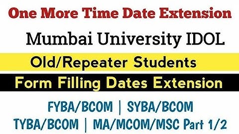 Old/Repeater Form Filling | TYBCOM/TYBA/MA/MCOM/FYBA/SYBA/FYBCOM/SYBCOM | Ashish Sir