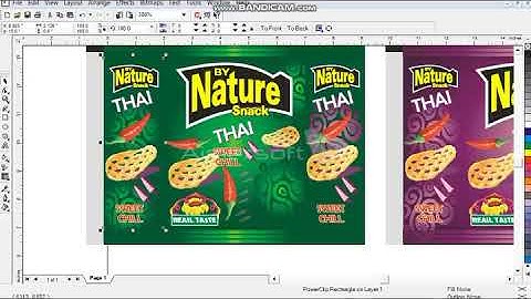 Product Packaging Design-Tutorial in Snack Nature Colour full Desing corel draw 9x8x7x6x