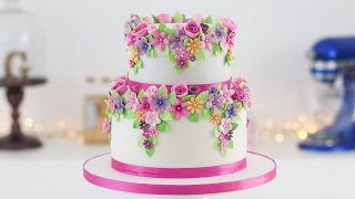 Easy Floral Cake - Tan Dulce