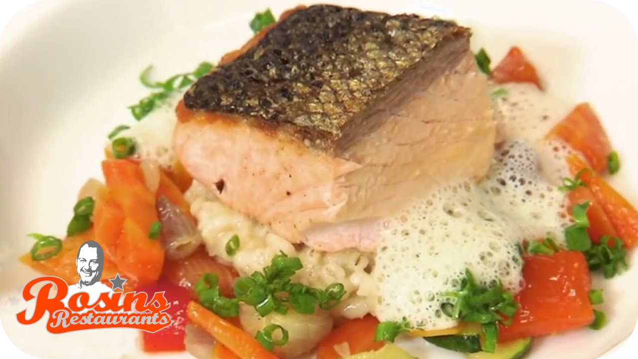 Rosins Restaurants Rosins Rezept Lachs Mit Graupenrisotto Kabel Eins Youtube