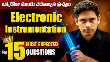 Electronic Instrumentation Important Questions || 5th Sem Physics Important Questions