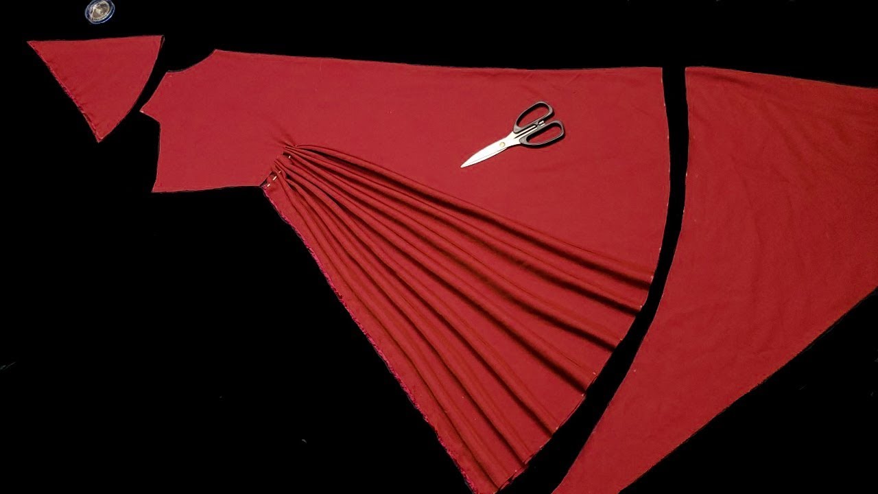 خياطه فستان مذهل بقصه جديده