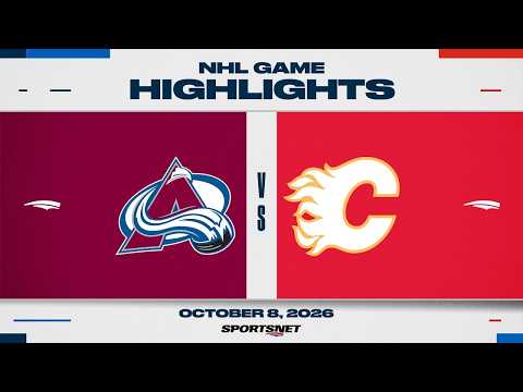 NHL Highlights | Avalanche vs. Flames - October 8, 2026