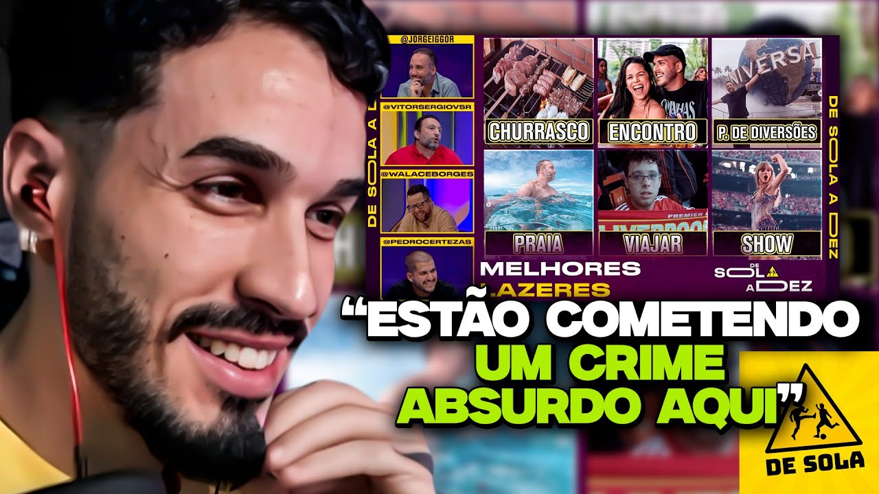 QUAL É O MELHOR E O PIOR LAZER DE TODOS? - DE SOLA A DEZ | REACT DO STAG