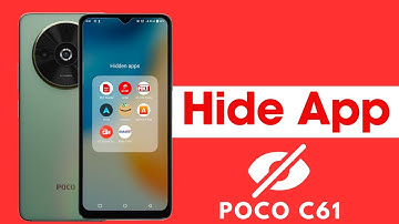 How to hide apps in poco c61 /poco c61 app hide/app hide setting