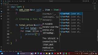 Shopping Cart in Rust Program   Made with Clipchamp