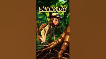 The Tree That Can Walk! 🌳✨  Walking Palm Fact for Kids #Shorts