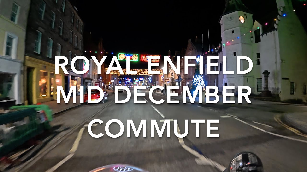 Поездка на работу в середине декабря на Royal Enfield 350