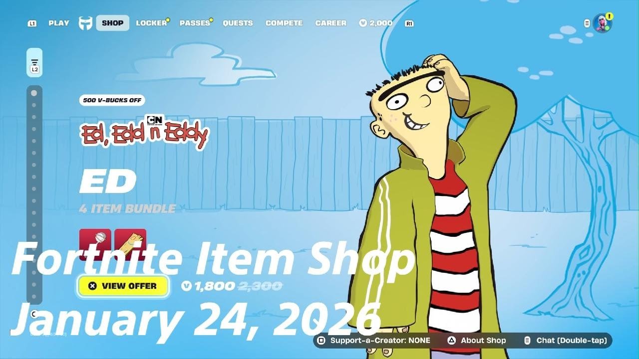 Fortnite Item Shop|January 24, 2026(*New* Ed Bundle)