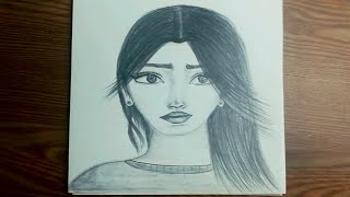 How to draw a miserable girls face with a hairstyle, with a pencil |pencil drawing |Artist Drawings