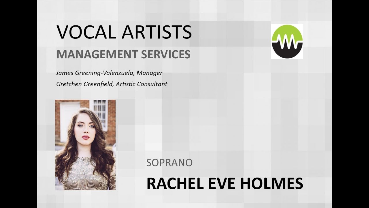 VAMS Virtual Online Recital Series - Rachel Eve Holmes, soprano