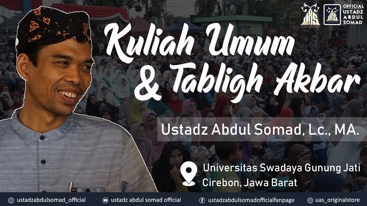 PERAN PERGURUAN TINGGI UNTUK NKRI | Univ. Swadaya Gunung Jati, Cirebon | Ustadz Abdul Somad, Lc., MA