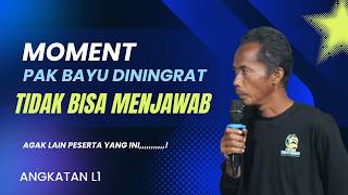 The Moment Pak Bayu Couldn't Answer a Participant's Question