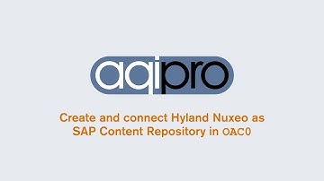 Create SAP Content Repository to connect Hyland Nuxeo