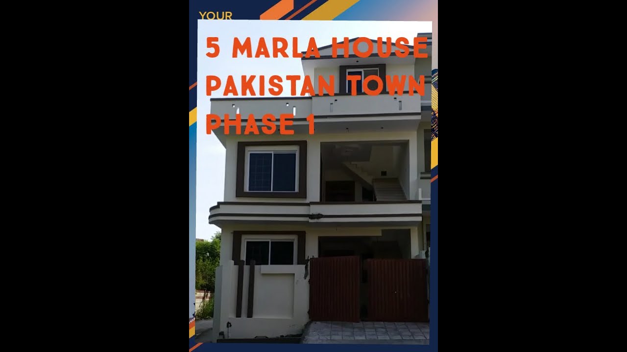 5 Marla House Pakistan Town Phase 1 YouTube