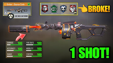 STRIKER "1 TAP" GUNSMITH BUILD | Best STRIKER Gunsmith Loadout | Season 11 COD Mobile