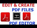 How to edit &amp; Create PDF Files 💯% Cleared Editor in Tamil