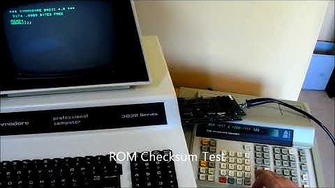 Fluke 9010a 6502  POD Testing on Commodore PET
